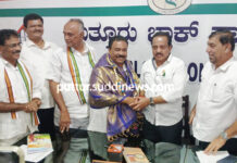 ಪುತ್ತೂರು ಬ್ಲಾಕ್ ಕಾಂಗ್ರೆಸ್ ಅಲ್ಪಸಂಖ್ಯಾತ ಘಟಕದಿಂದ ಡಾ. ಹಾಜಿ. ಎಸ್ ಅಬೂಬಕ್ಕರ್ ಆರ್ಲಪದವು ರವರಿಗೆ ಸನ್ಮಾನ