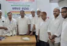 ಗಾಂಧಿನಗರ ಮಸೀದಿಗೆ ಜಿಲ್ಲಾ ವಕ್ಫ್ ಅಧಿಕಾರಿ ಭೇಟಿ – ಅನುದಾನ ಸದ್ಬಳಕೆಗೆ ಮೆಚ್ಚುಗೆ