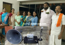 ನಿಡ್ಪಳ್ಳಿ ಶ್ರೀ ಶಾಂತದುರ್ಗಾ ದೇವಸ್ಥಾನಕ್ಕೆ ಧ್ವನಿವರ್ಧಕ ಕೊಡುಗೆ