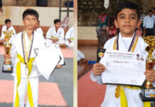 ಕರಾಟೆಯಲ್ಲಿ ವಿದ್ಯಾರಶ್ಮಿ ವಿದ್ಯಾಲಯದ ವಿದ್ಯಾರ್ಥಿಗಳಿಗೆ ಬಹುಮಾನ