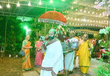 ಶಿವಶಂಕರ ಭಟ್ ಬೋನಂತಾಯರವರ ಮನೆಗೆ ಶ್ರೀರಾಮಚಂದ್ರಾಪುರ ಮಠದ ಸ್ವರ್ಣ ಪಾದುಕೆ ಆಗಮನ, ಧೂಳಿ ಪೂಜೆ, ಗೋಪೂಜೆ