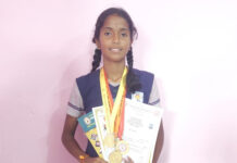 ಗಜಾನನ ಶಾಲೆಯ ವಿದ್ಯಾರ್ಥಿನಿಗೆ ರಾಷ್ಟ್ರಮಟ್ಟದಲ್ಲಿ ಚಿನ್ನದಪದಕ