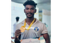 ರಾಜ್ಯಮಟ್ಟದ ವೈಟ್ ಲಿಫ್ಟಿಂಗ್ ಚಾಂಪಿಯನ್ ಶಿಪ್: ಫಿಲೋಮಿನಾ ಪ ಪೂ ಕಾಲೇಜಿನ ದಿಶಾನ್ ಎಂ ಗೆ ಚಿನ್ನದ ಪದಕ