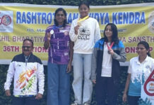 ವಿದ್ಯಾಭಾರತಿ ರಾಷ್ಟ್ರಮಟ್ಟದ ಈಜು ಸ್ಪರ್ಧೆ: ವಿವೇಕಾನಂದ ಸೆಂಟ್ರಲ್ ಸ್ಕೂಲ್ ನ ವಿದ್ಯಾರ್ಥಿನಿ ಲಾಸ್ಯ ಕಿಶನ್ ಗೆ ಚಿನ್ನ- SGFI ಗೆ ಆಯ್ಕೆ