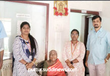 ಪುತ್ತೂರು ಉಮೇಶ್ ನಾಯಕ್ ನೇತೃತ್ವದಲ್ಲಿ ಅನಾಥ ವೃದ್ದೆಯ ರಕ್ಷಣೆ