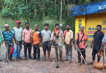 ಸ್ವಸ್ತಿಕ್ ಗೆಳೆಯರ ಬಳಗದಿಂದ ಕಲ್ಪಣೆಯಿಂದ ದರ್ಬೆ ವರೆಗೆ ಸ್ವಚ್ಛತಾ ಶ್ರಮದಾನ