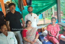 ಅಪಘಾತದಲ್ಲಿ ಗಾಯಗೊಂಡ ಮಹಿಳೆಯನ್ನು ಭೇಟಿಯಾಗಿ ಆರೋಗ್ಯ ವಿಚಾರಿಸಿದ ಬ್ಲಾಕ್ ಮಹಿಳಾ ಕಾಂಗ್ರೆಸ್ ಕಾರ್ಯಾಧ್ಯಕ್ಷೆ ಚಂದ್ರಪ್ರಭಾ ಗೌಡ ನೇತೃತ್ವದ ನಿಯೋಗ