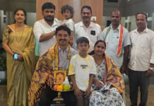 ನಟರಾಜ ಬಾದಮಿಯವರಿಗೆ ಕಡಬ ತಾಲ್ಲೂಕು ಜನಜಾಗೃತಿ ವೇದಿಕೆಯಿಂದ ಸನ್ಮಾನ